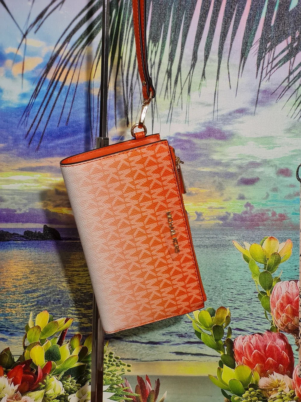 Michael Kors Mirella Ombre Tote And Wallet Set